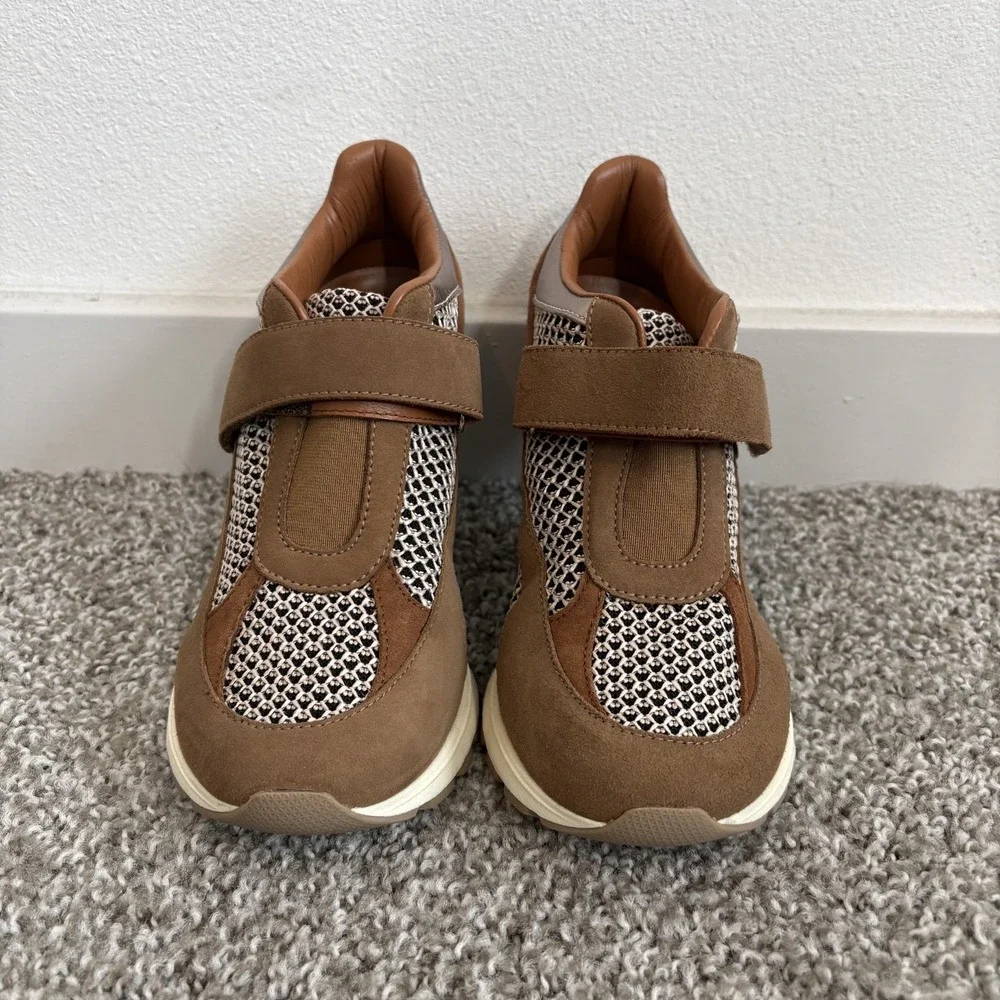 SNEEX The Tepper Beige Hy Heels Size 6 Women's Sneakers Pumps Spain Mesh Leather